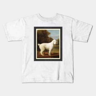 White Poodle In A Punt Kids T-Shirt